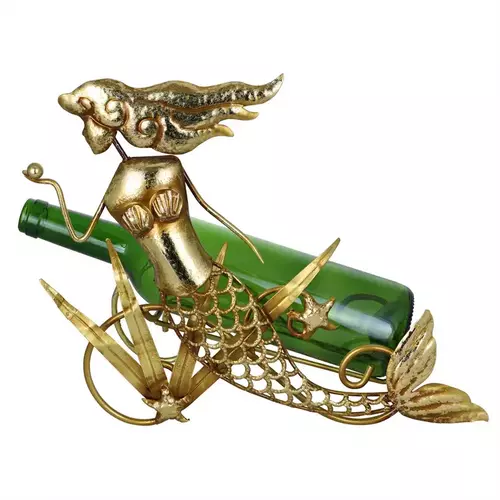 Golden Mermaid Bottle Holder